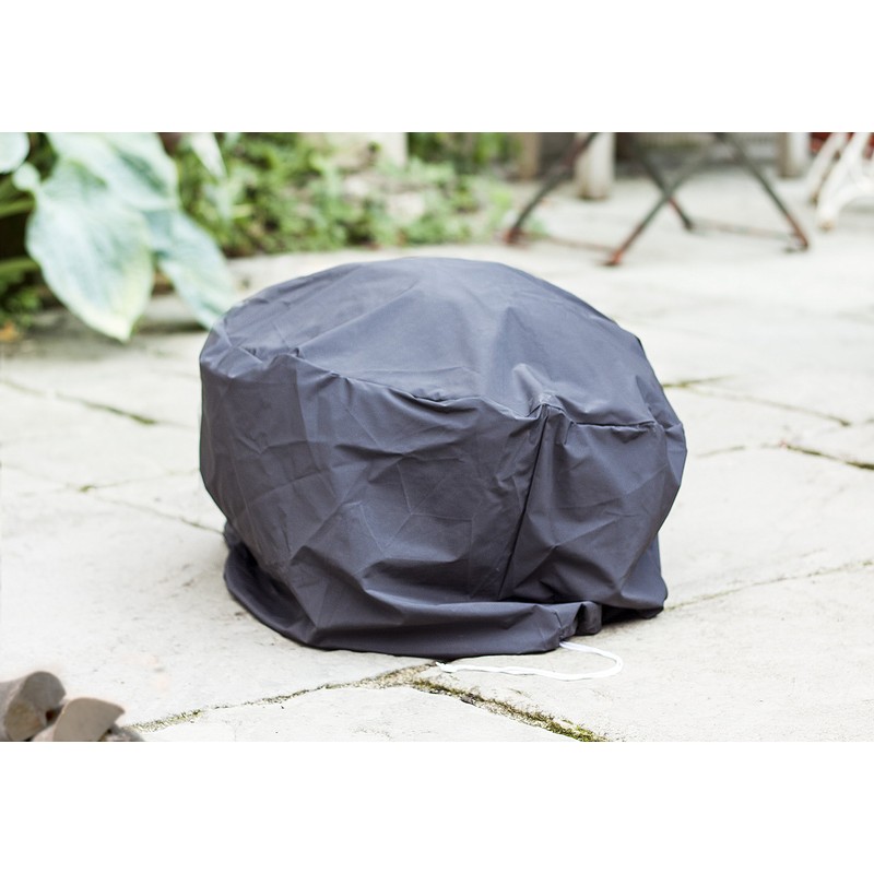 La Hacienda 60542 Small Deluxe Firepit Bowl Cover, Black