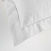 2 x 100% Cotton Pillowcases 63 x 63 cm White