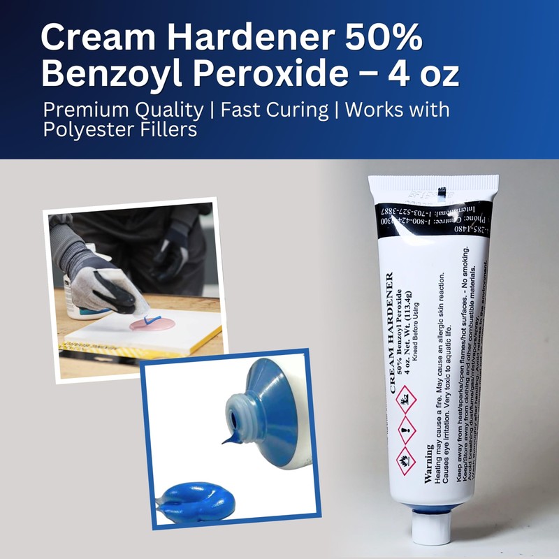 Blue Cream Hardener 4oz (Ounces) (Bulk Packaging) Great for Stone