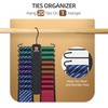 ZEDODIER 2 Pack Tie Hanger with 40 Hooks, Space Saving