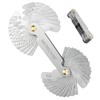 52 Sheets Stainless Steel Thread Gauge Set, Metric 60° and