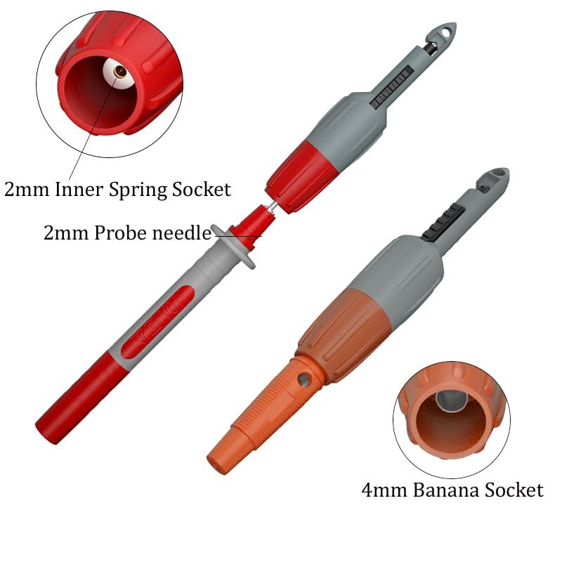 2pcs Wire Piercing Probe Kit, Insulation Puncture Wire Probe Piercing