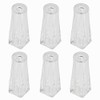 Pull Cord Tassel, 6Pack, Clear Plastic