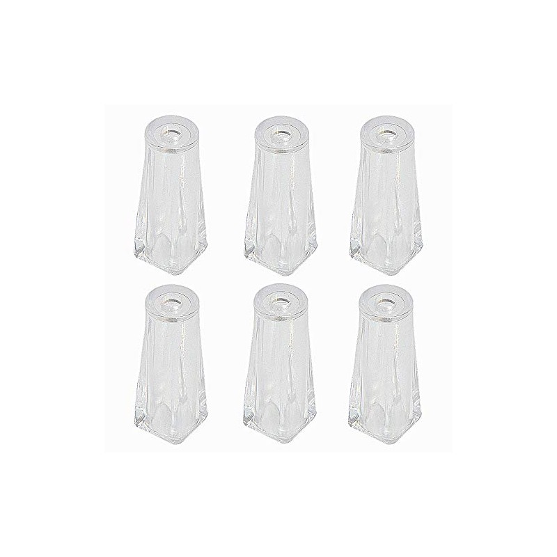 Pull Cord Tassel, 6Pack, Clear Plastic