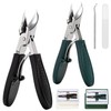 Oblique Nail Scissors Toenails, Nail Clippers Set with Wide Opening