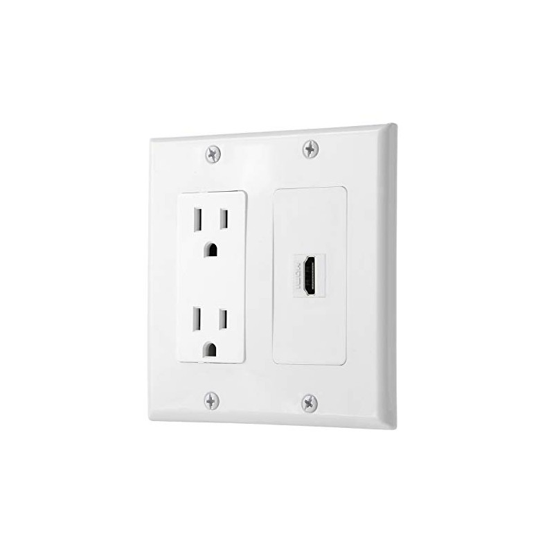 IBL-15A Power Outlet, 1 Port HDMI - Wall Plate in