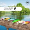 TACTICAL FISHING 6 Piezas - Seis Minnows De Hundimiento Lento,