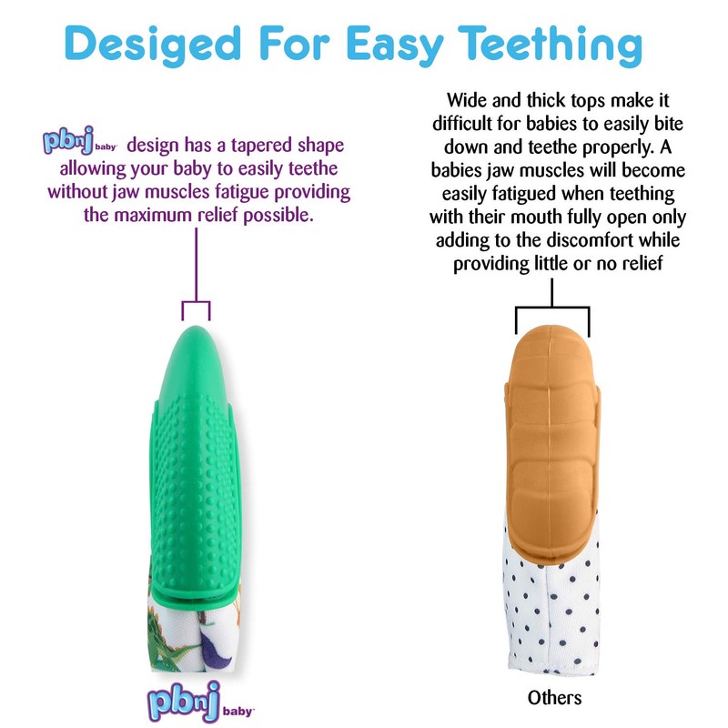 PBnJ baby Silicone Infant Teething Mitten Teether Glove Mitt Toy