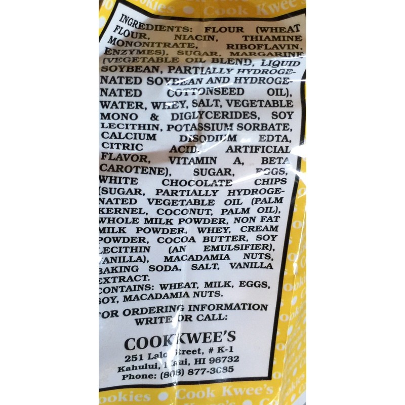 The Original Maui CookKwees Hawaii Cookies 3 Pack- 6 Ounces