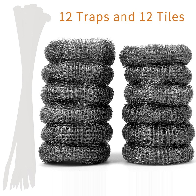 LVYOUIF Stainless Steel Washing Machine Lint Snare Traps, 12 PCS