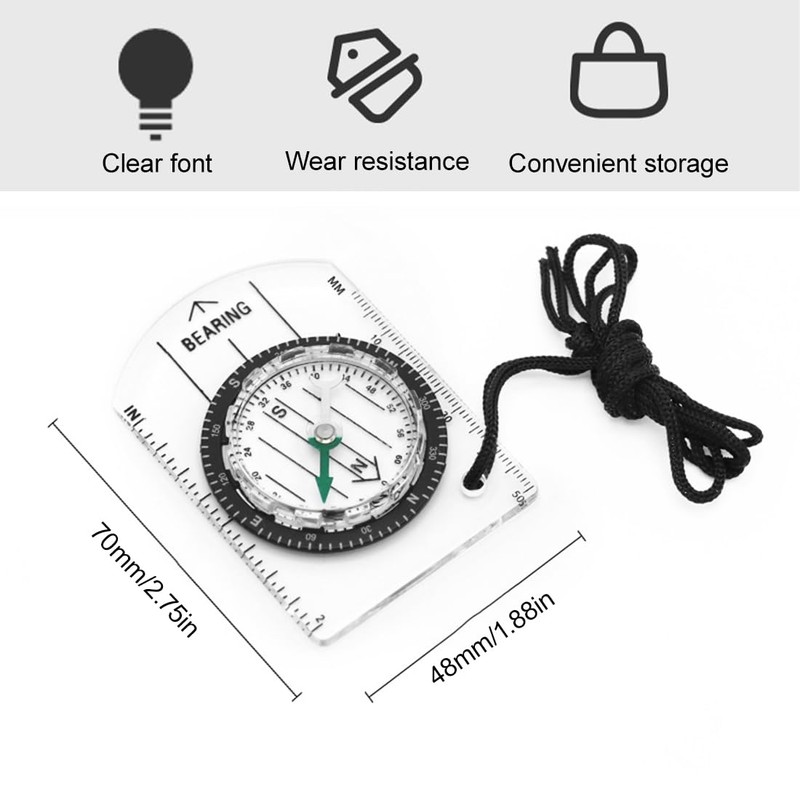 Professional Compass 2 Pack Navigation Compass Orientation Compass Base with