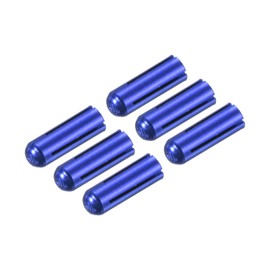 PATIKIL Dart Flight Protectors, Aluminum Alloy Dart Accessories Wing Savers for Steel & Plastic Flights - 6 Pack (Blue)