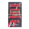 Qiilu 30Pcs Plastic & Electroplating Motorcycle Motorbike Screw Nut Bolt