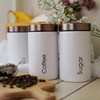 RLS White Set of 3 Tea, Coffee, Sugar canisters Storage