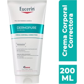 EUCERIN DermoPure Triple Effect Crema Corporal (200ml) Anti-Imperfecciones, Anti-Manchas, Anti-Brillo, Calma e hidrata, ideal para piel grasa o con imperfecciones