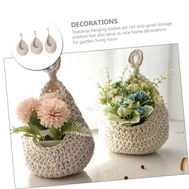 KICHOUSE Fruit Storage Net Bag Hanging Wall Baskets Kitchen Vegetable Basket Wall Decor Space-saver