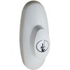 Countryside Tribeca Style Exterior Keyed Lock with Keys White Will