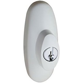 Countryside Tribeca Style Exterior Keyed Lock with Keys White Will Fit Andersen Sliding Glass Doors Right Hand