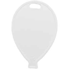 RPP Balloon Shaped Plastic Balloons Weights pack of 10 (White)