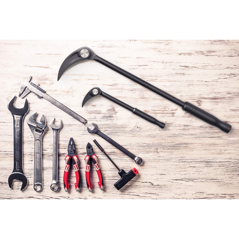 Olsa Tools 2pc Indexing Pry Bar | Heavy Duty 10