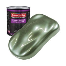 Restoration Shop - Fern Green Metallic Acrylic Urethane Auto Paint - Gallon Paint Color Only - Professional Single Stage High Gloss Automotive, Car, Truck Coating, 2.8 VOC