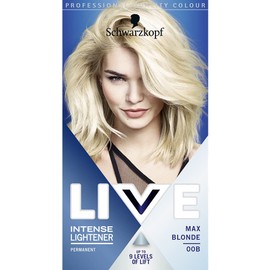 Live Schwarzkopf Color XXL HD Intense Colour Permanent Coloration 00B Max Blonde, 1 Count (Pack of 1)