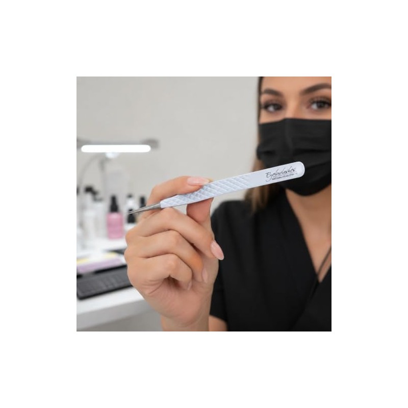 Eyeluvlashes Classic Isolation Tweezers 12.5cm – Professional Straight Lash Tweezers