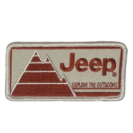 Jeep Explore The Outdoors Embroidered Patch | 2" x 3" Heat Seal Patch for Clothes, Backpacks, Hats, Jackets, and Jeans