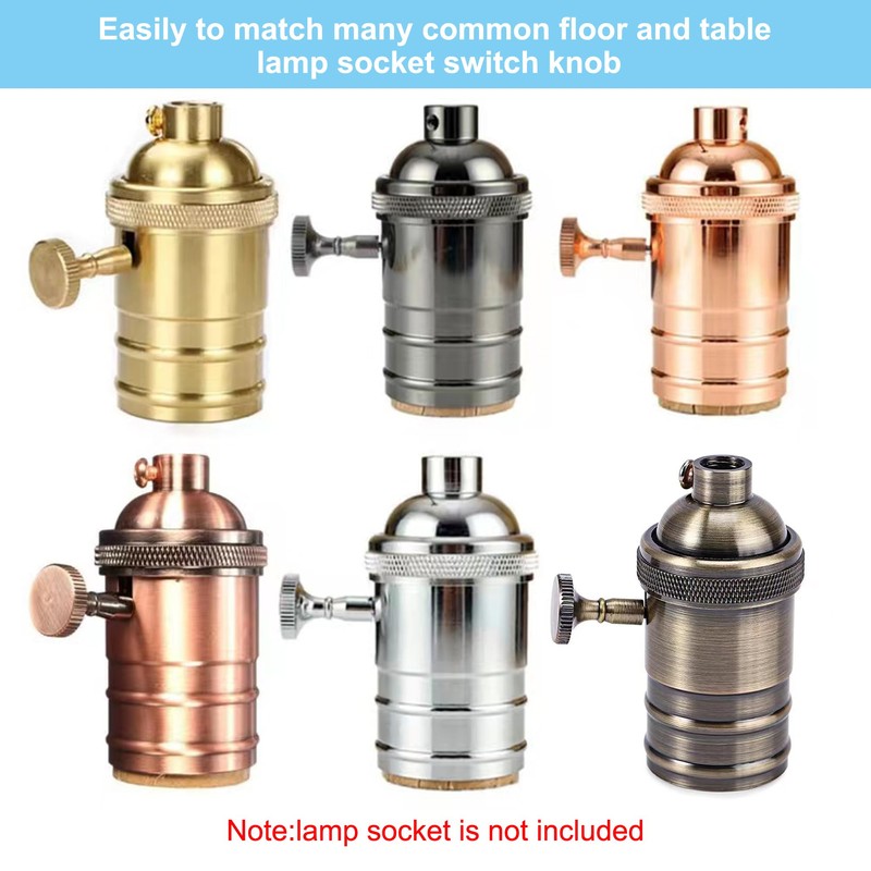 MECCANIXITY Lamp Turn Switch Knob On/Off Replacement Twist Knobs Extension