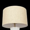 Cascade Off-White Glass Table Lamp with Golden Base Elegant Cascade