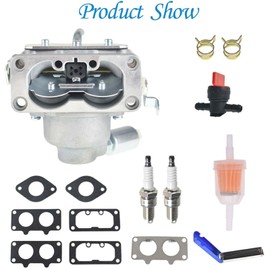 Autoparts 791230 799230 Carburetor Replacement for Briggs Stratton 699709 499804 796227 20HP 21HP 23HP 24HP 25HP Models V-Twin 4 Cycle Engine Carb