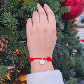 Pulsera Borreguito de la abundancia - Amuleto de la suerte - Fortuna - detalle especial - Navidad - el mejor regalo para tus seres queridos - Regalo año nuevo - Tutti Joyería (a. Soga Ajustable, 1 Pulsera)