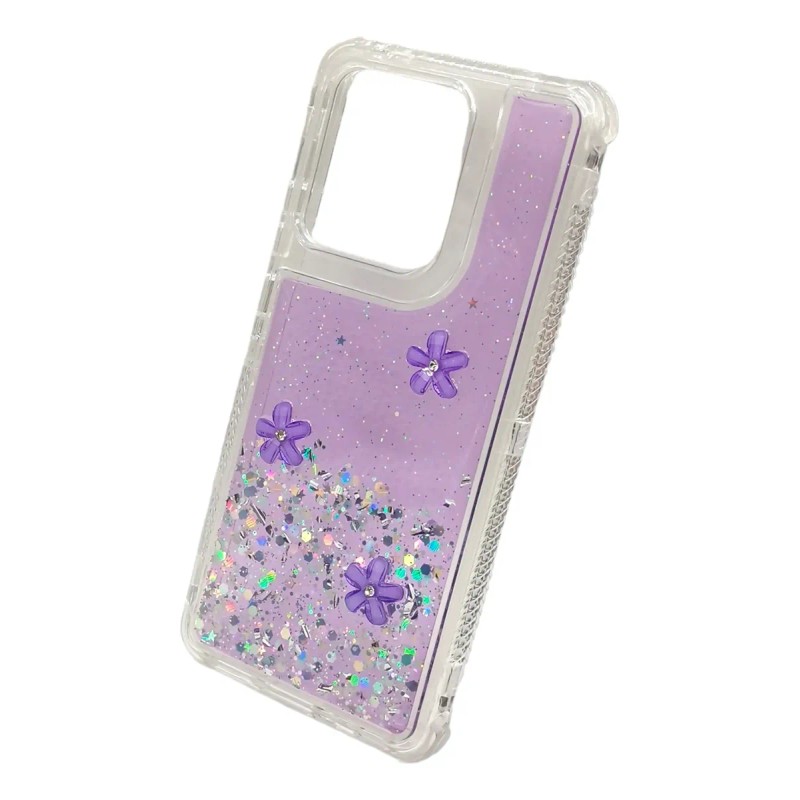 Funda Para Moto Edge 40 Brillos Case Mujer + Mica