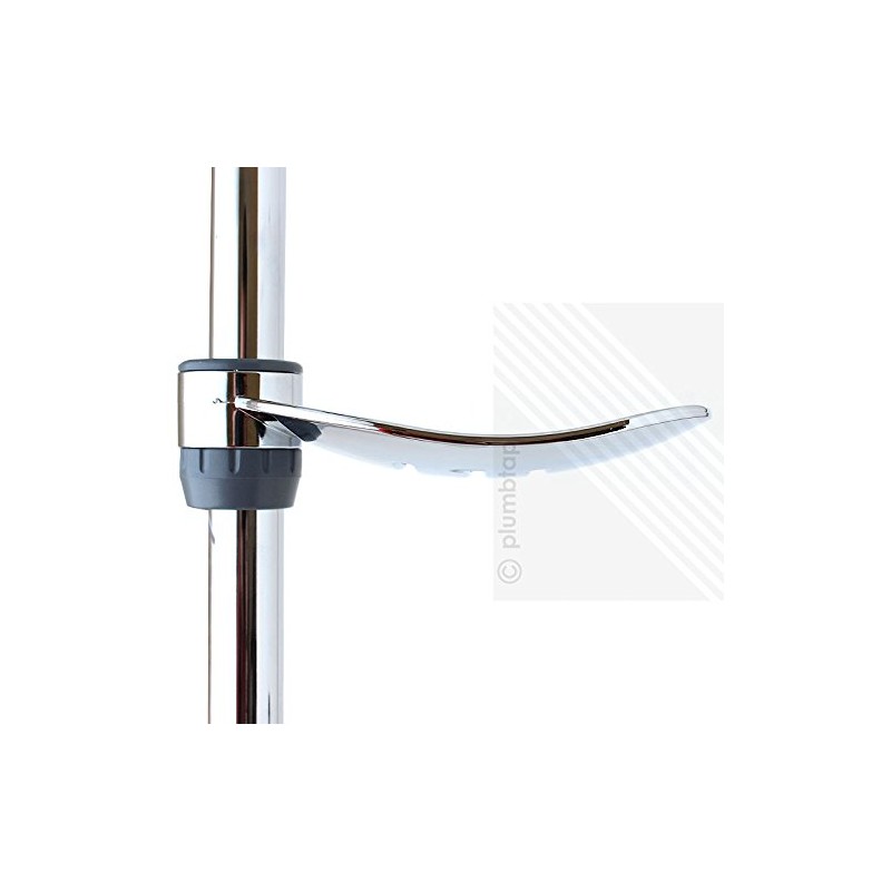 ECOSPA Large Chrome Plated ABS Soap Dish with Drainage Slots