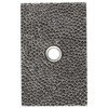 Waterwood Solid Brass Large Hammered Plate Doorbell in Pewter -