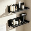 OPSELU Small Folding Metal Shelf with Hooks, Fold-up Wall Shelf,