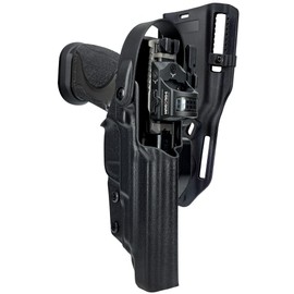 Level II Duty Drop and Offset Holster fits SW MP9 Competitor (Right-Hand Draw, Black)