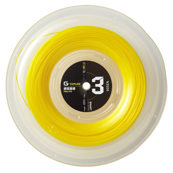 GOSEN TSGT322SY G-TOUR 3 Gauge 17L Solid Yellow Roll 666.8