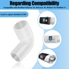 2 Pack CPAP Elbow Connector,CPAP Hose Adaptor Compatible for ResMed