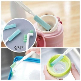 Versatile Bottle & Nipple Cleaning Brush Set for Baby Bottles, Narrow Bottles, Thermos, Cups & Tumblers 3-Piece Set 3ea