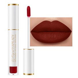 HANLADY Dark Red Lipstick Long Lasting Lipsticks for Women Pigmented Smudgeproof Transferproof Vegan Cruelty Free Lip Color, A12 Forever