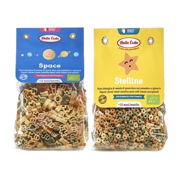 [Half Club/Macro On] 2 types of Dalla Costa organic shaped pasta (space star), single item / [하프클럽/매크로온]달라코스타 유기농 모양 파스타 2종 ( 우주   별 ), 단품
