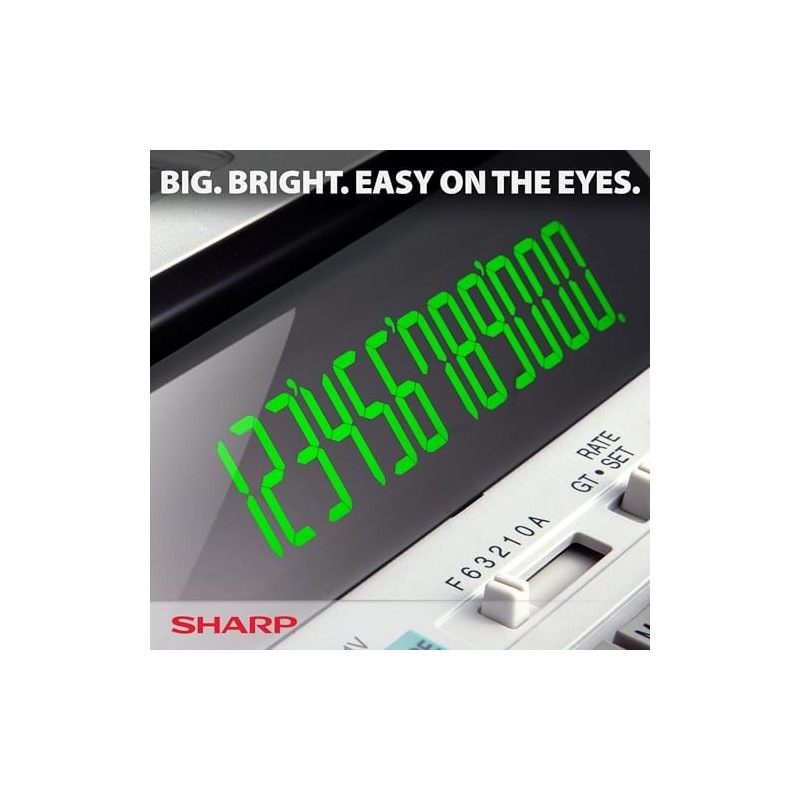 Sharp EL-1801V calculadora-impresora compacta de 12 dígitos