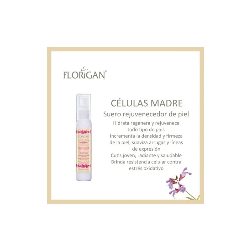 Células Madre Suero Rejuvenecedor Florigan® 60ml. 2 Piezas