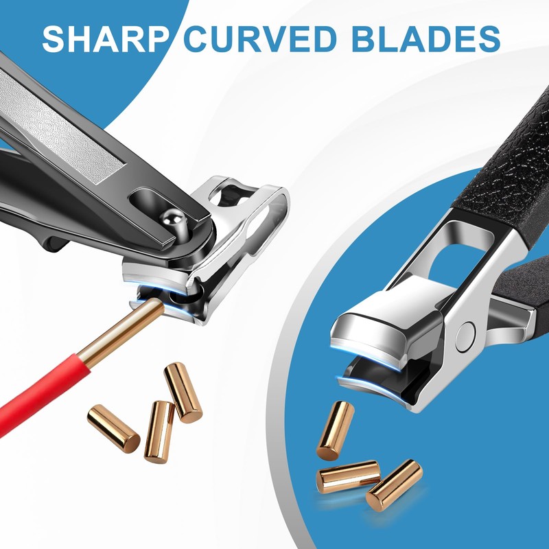 Toenail Clippers for Thick Toenails, Wide Jaw Opening Nail Clippers