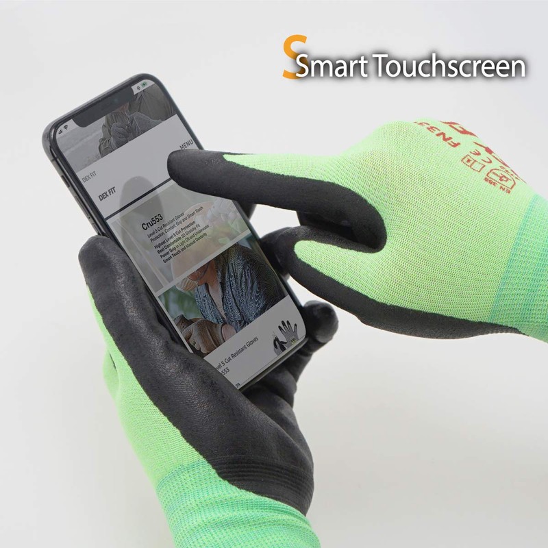 DEX FIT Nitrile Foam Work Gloves FN330 - 3D Comfort,