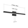 Aipsun 27.6 inch Modern Black Vanity Light LED Black Bathroom