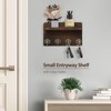 Key Holder Wall Mount, 8.5 Inch Small Home Decor Wooden