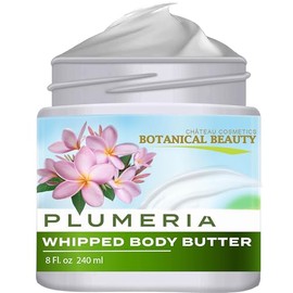 Botanical Beauty Manteca Corporal Batida Plumeria Con Manteca De Karité, Manteca De Cacao Y Aceite De Coco. Para Todo Tipo De Piel, Seca Y Sensible. Crema Hidratante Para Mujeres Y Hombres (240 Ml)