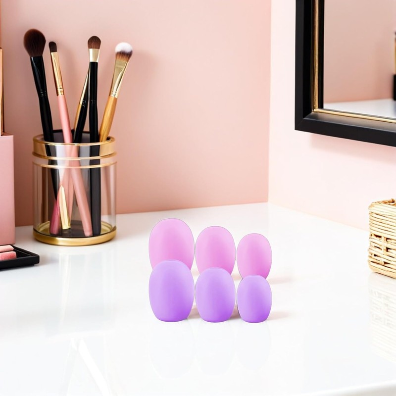 6piezas Protector De Brochas De Maquillaje De Reutilizable Funda Para